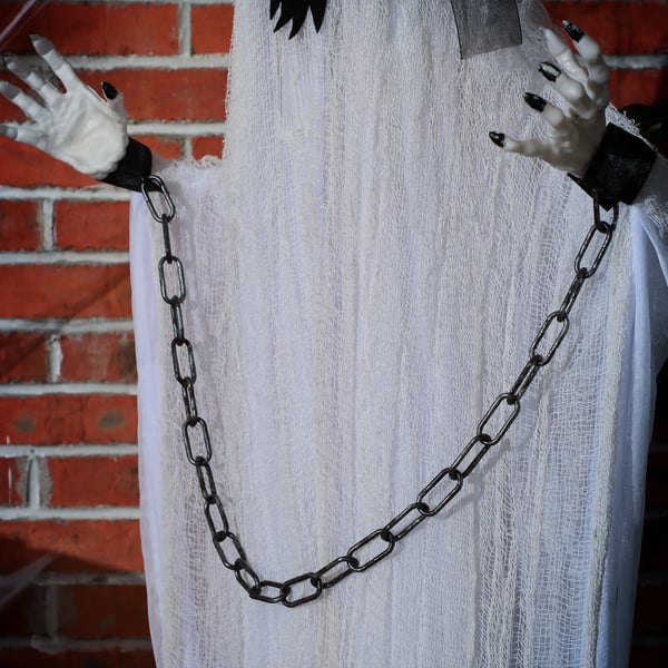Spöklika Halloween-dekoration, skräckinjagande ylande och rörelse, batteridriven