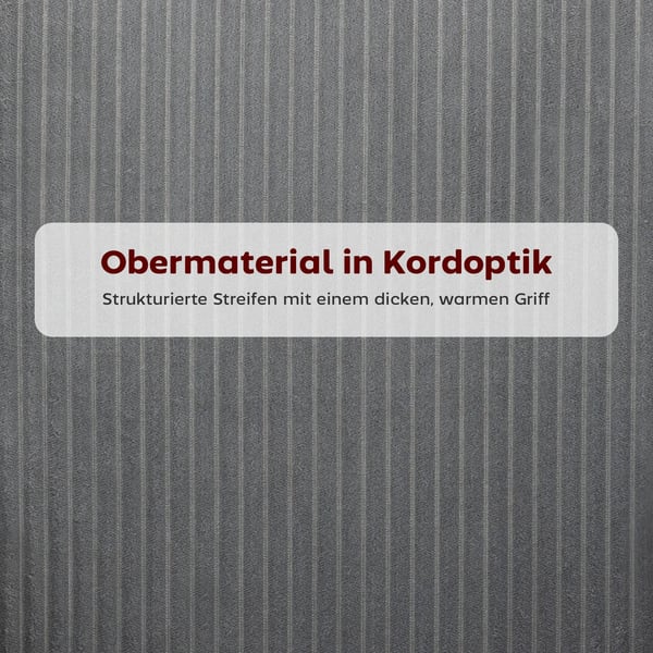 Spisebordsstol, kordfløjl, skaldesign, metalben, gulvbeskyttere, grå