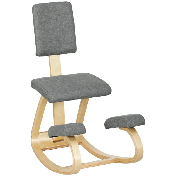 ergonominen polvituoli, polvituki-terveystuoli kotiin, toimistoon ja meditaatioon, harmaa ergonominen polvituoli, polvituki-terveystuoli kotiin, toimistoon ja meditaatioon, harmaa