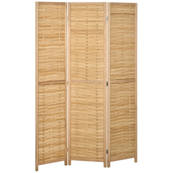 Rumdeler Skærm 3- Delt Foldbar Privatlivsskærm i Bambus, 120x170 cm, Natur Rumdeler Skærm 3- Delt Foldbar Privatlivsskærm i Bambus, 120x170 cm, Natur