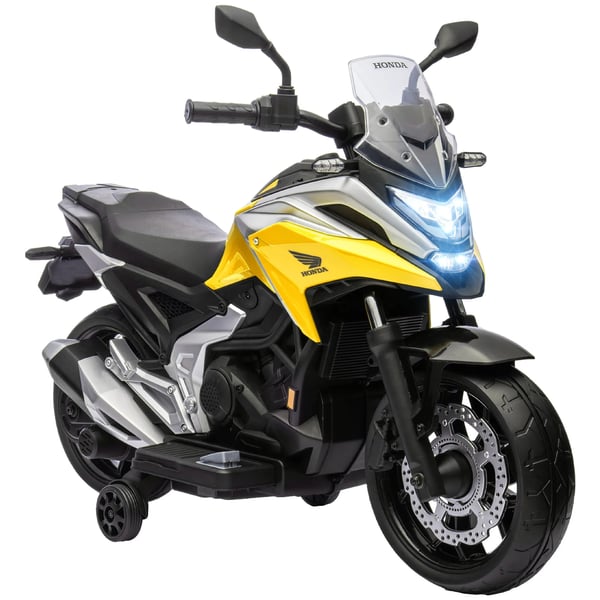 Elektrisk Børnecykel med Honda-licens, Gul, 3 km/t, Musik & Lys, 3-6 år, 30 kg Elektrisk Børnecykel med Honda-licens, Gul, 3 km/t, Musik & Lys, 3-6 år, 30 kg