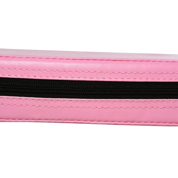 5 cm tyk rund polermåtte i plastik, gymnastik, yoga, rosa L: 150 cm