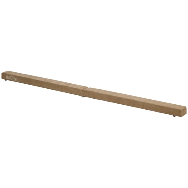 Foldbar Gymnastikbjælke 210cm - Brun Polyester - Til Indendørs/Udendørs Brug Op til 120kg