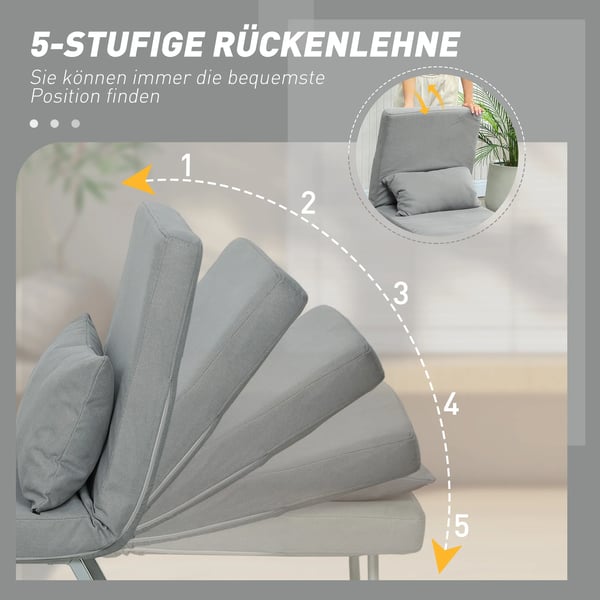 Vuodetuoli, verhoiltu nojatuoli, muunnettavissa vierasvuoteeksi, ergonominen, vaaleanharmaa