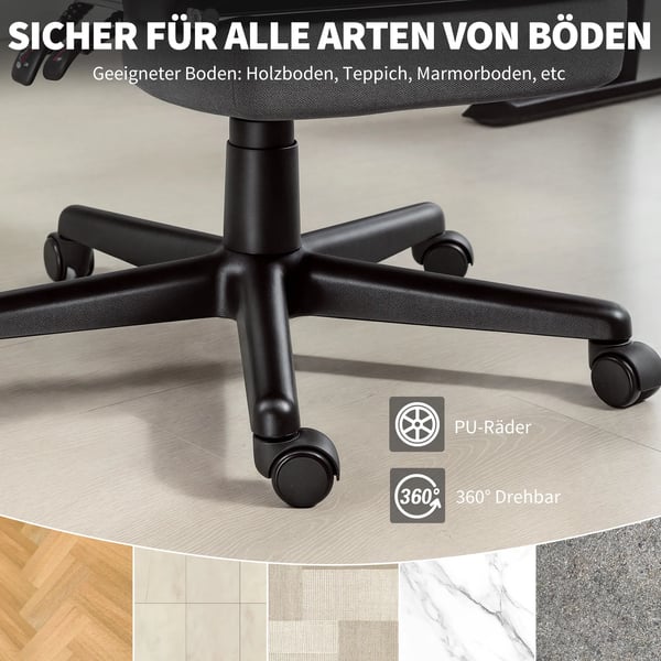 Ergonomisk Kontorsstol Mörkgrå Sammet Tyg Metall Metallben Höjdjusterbar Justerbart Ryggstöd Huvudstöd Svankstöd 135° Gungfunktion Rullbar Max