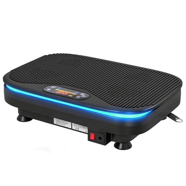 Värinätaso kuntoiluharjoituksiin - Bluetooth, kauko-ohjain, 99 tasoa, teräs/muovi/ABS, musta