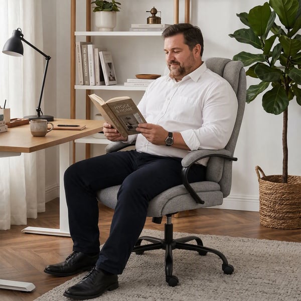 -työtuoli, toimistotuoli, pelituoli, kääntyvä tuoli, keinumekanismi, paksusti pehmustettu ergonominen tuoli, kantavuus 220 kg