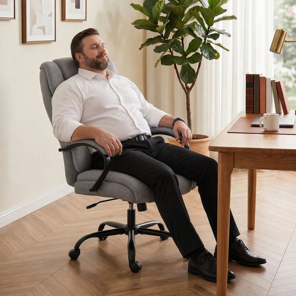 -työtuoli, toimistotuoli, pelituoli, kääntyvä tuoli, keinumekanismi, paksusti pehmustettu ergonominen tuoli, kantavuus 220 kg