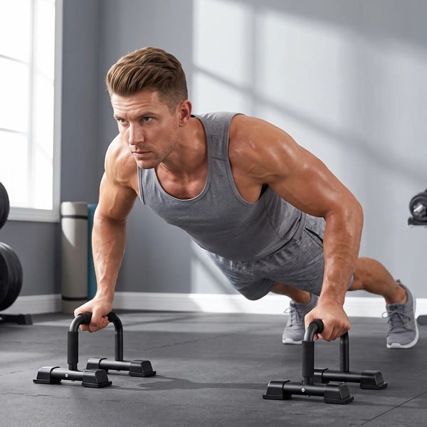 Push-up bars 2-pak skridsikre stålhåndtag til armhævelser