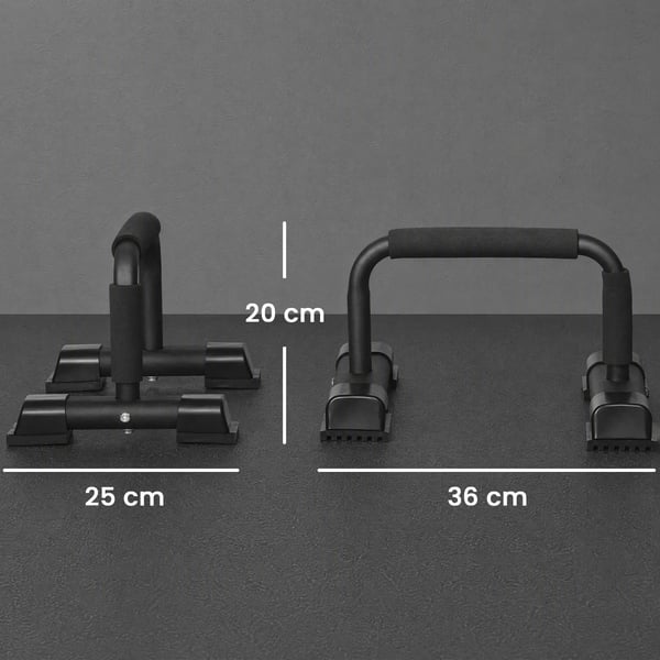 Push-up bars 2-pak skridsikre stålhåndtag til armhævelser