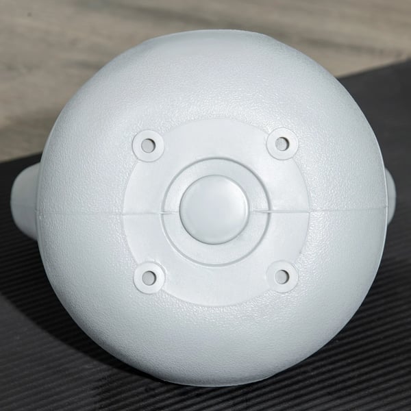 Kettlebell 12 kg - Blå, Gulvbeskyttende plast og sand, til styrketræning