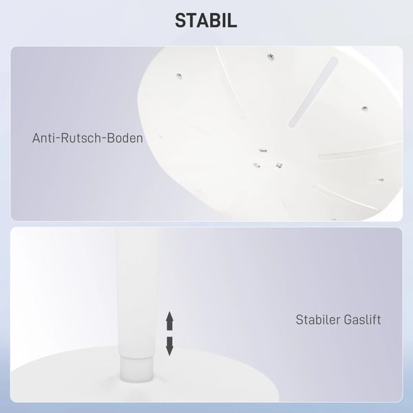 Ergonomisk Arbetsstol/Sittpall, Grå Mesh, Justerbar Höjd 56,5-71,5 cm