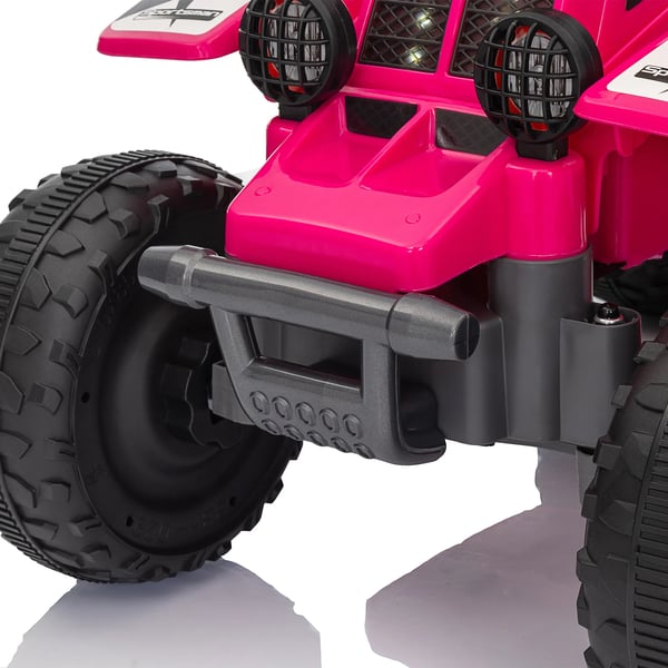 El-fyrhjuling Rosa för barn 1,5-3 år - Metall, 6V, 3 km/h