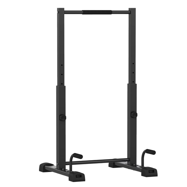 Dipsställning, Höjdjusterbar Styrketräningsställning, Max 540 kg Belastning, Parallella Stänger för Calisthenics & Hemmaträning, Svart Legera