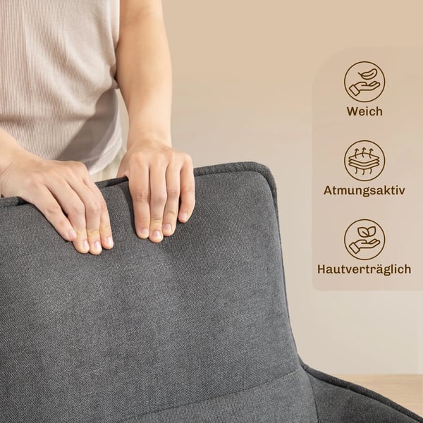 2-pack Matstolar med Svängfunktion, Mjukstoppade, Armstöd, Metallben, Mörkgrå