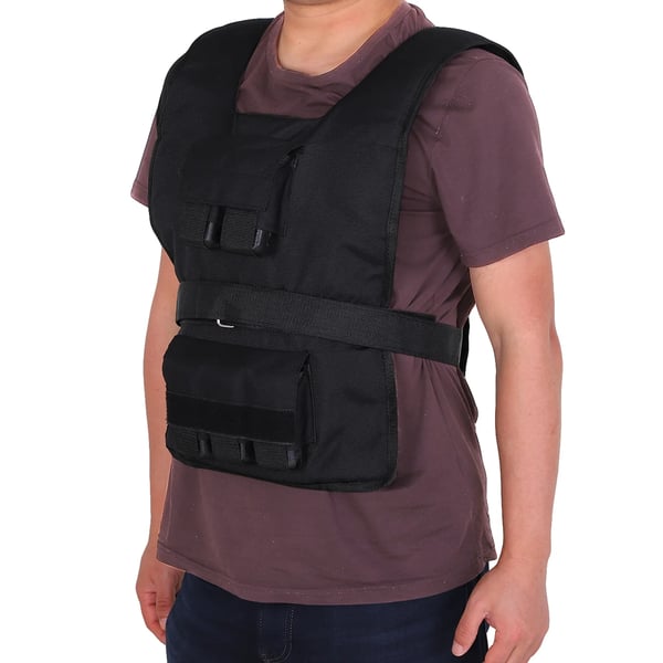 V actsv actsvest 20 kg Tr actsv actsvningvest justerbar Styrketr actsv actsvning Fitness Oxford Jern Sort 36 x 52 cm