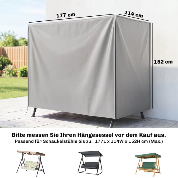 Skydd FChr TrGdgGrdsgunga, VattentGtt Skydd Oxford Polyester, GrG, 177x114x152cm