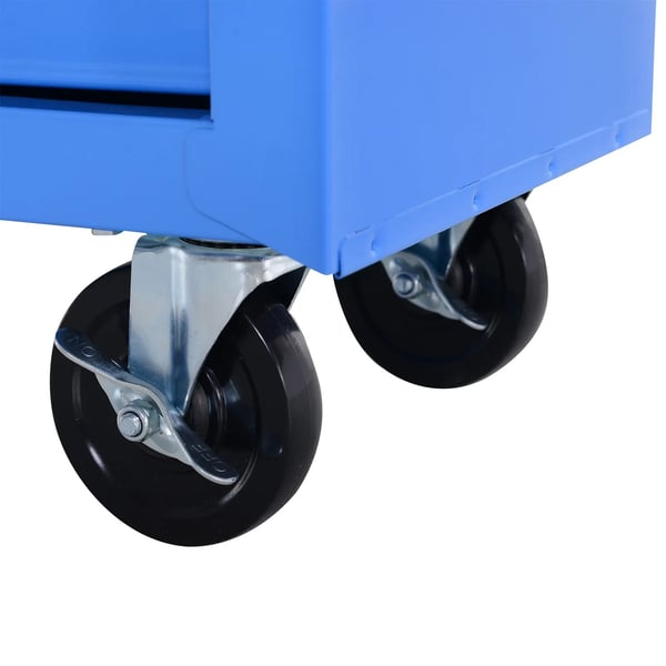 Verkstadsvagn "Rolling Trolley" med 5 lådor, verktygsvagn i legerat stål, blå