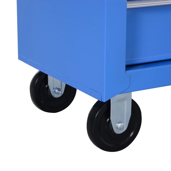 Verkstadsvagn "Rolling Trolley" med 5 lådor, verktygsvagn i legerat stål, blå