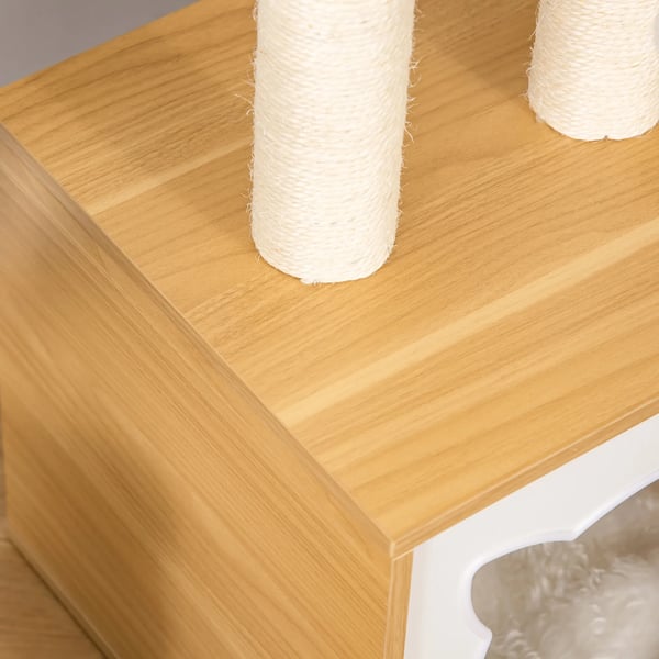 Kradsetræ med Kattehule, Sisal, 35x35x81cm