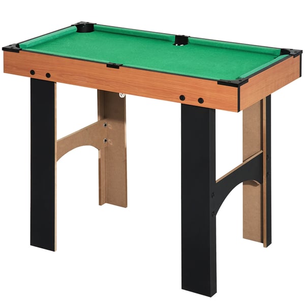 4-in-1-monitoimipelipöytä, monipelipöytä, jossa on pöytäjalkapallo, ilmakiekko, pöytätennis ja biljardi, 87x43x73 cm | Aosom