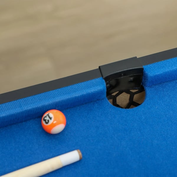 5-i-1 Multispil Bord: Billard, Bordtennis, Hockey, Basketball, Bueskydning – Blå/Sort MDF, 91x45,5x76 cm
