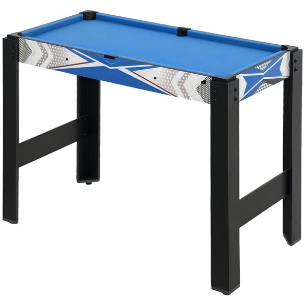 5-i-1 Multispil Bord: Billard, Bordtennis, Hockey, Basketball, Bueskydning – Blå/Sort MDF, 91x45,5x76 cm