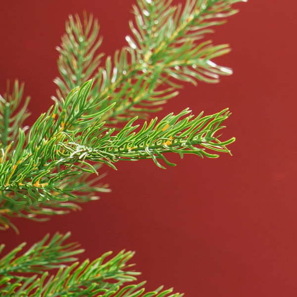 Kunstigt Juletræ 180 cm Grøn Plastik/Metal Tæt Gren Med 1290 Spidser Realistisk Julestemning