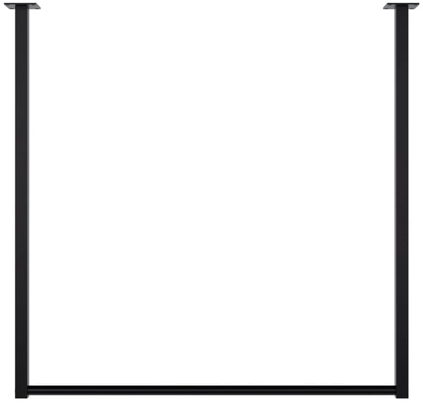 Fenton Mat Sort Metal Loftmonteret Tøjstativ - 80x80 cm, 50 kg Kapacitet