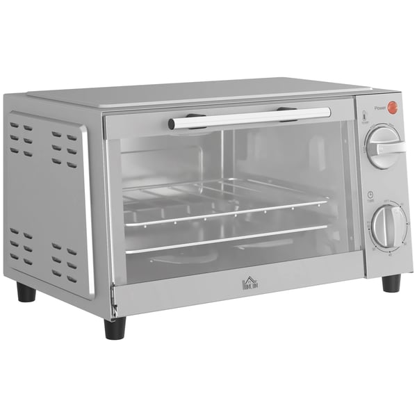 Liten Ugn 9L i Rostfritt Stål och Silver, 750W