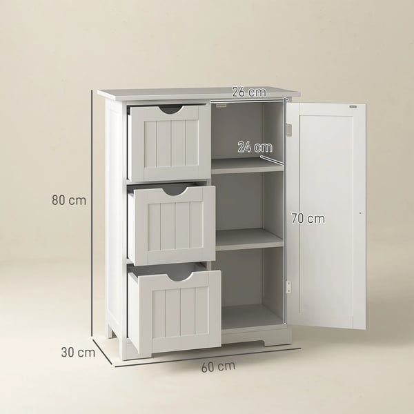 badrumssk sk 3 l badrumssk regl badrum, v 60 x 30 x 80 cm v vit