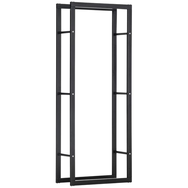 Puuhylly Pystysuora puinen teline 100kg kapasiteetti Metalli 60 × 25 × 150cm Puuhylly Pystysuora puinen teline 100kg kapasiteetti Metalli 60 × 25 × 150cm