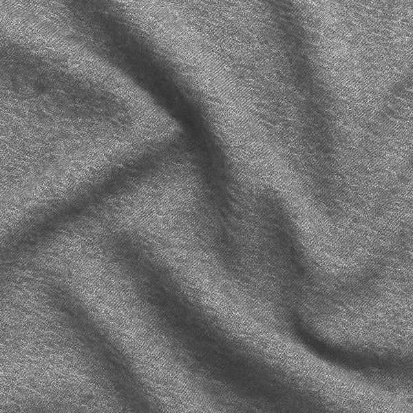 Luna Grå Tygsmatstol med Naturträram