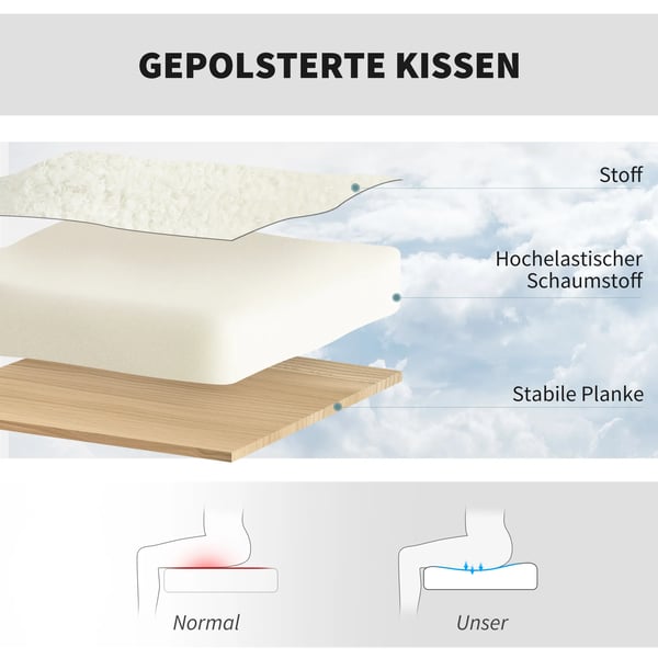 Drejelig Kontorstol i Fleece, Cremhvid - Komfortabel Skrivebordsstol med Hjul og Hjdejustering