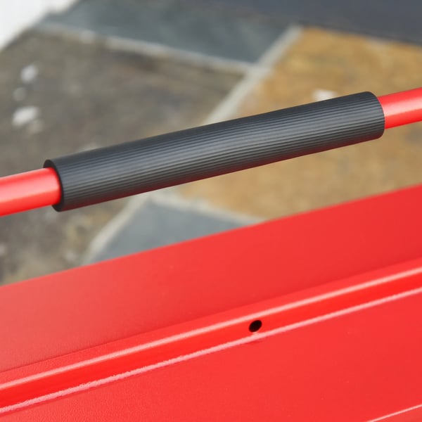 Værktøjskasse Værktøjskuffert Værktøjskiste 5 Rum Foldbar Stål (SPCC) Rød 57 x 21 x 41 cm