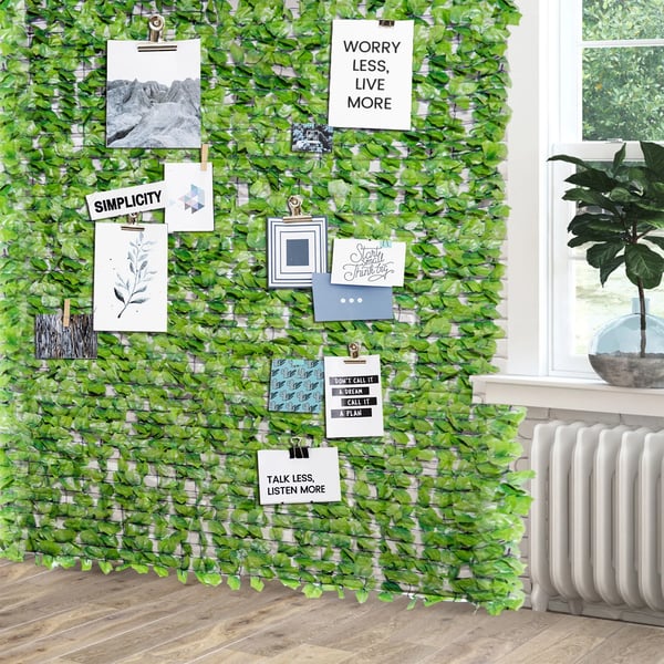 Keinotekoinen Pensasaita Yksityisyyden Suoja Verkkoseinälle Terassille Puutarhaan Vaaleanvihreä 300x150cm