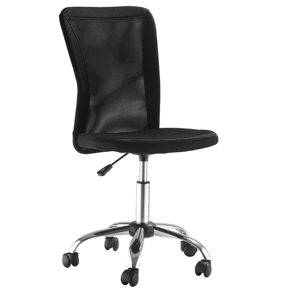 ergonominen toimistotuoli, säädettävä työtuoli, verkkoselkänoja, 360°, musta, polyesteri