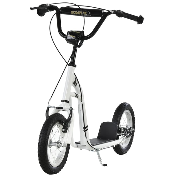 Lbecykel til brn, 12" luftdk, Hvid Stl, Scooter fra 5 r