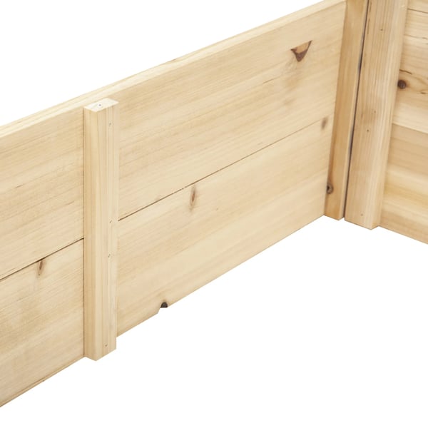 Trädgårdsväxthus 100x50x35 cm, Naturfärgad Gran med PC-skiva