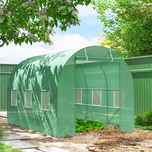 Folietunnel VCxthus GrCn 350x200x200cm PE/Stahl
