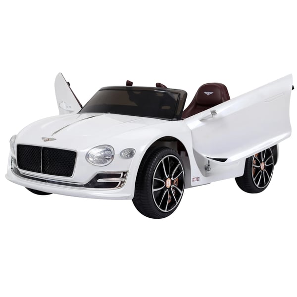 Elbil för barn Bentley GT licensierad, 2x390 motorer, fjärrkontroll, Vit, Metall/Plast, 108x60x43cm