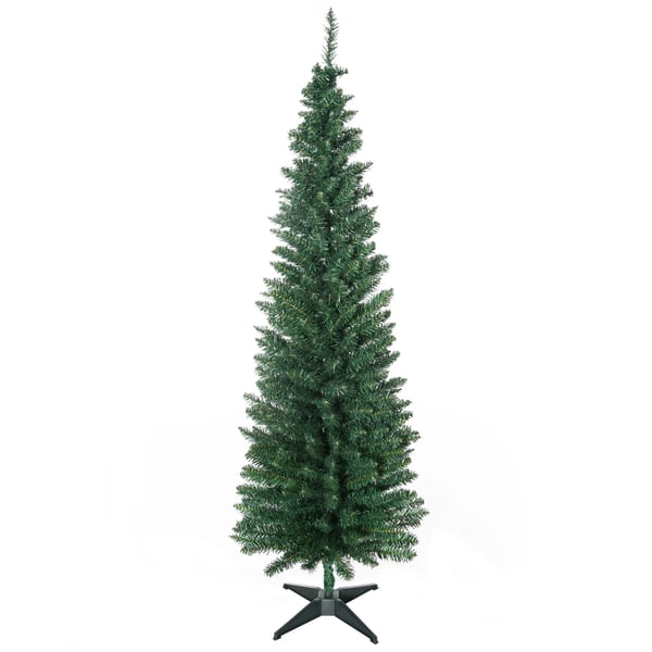 Kunstigt Juletræ 180 cm, Grøn, 390 Grene, Plastikfod (Ø55 x H180 cm)