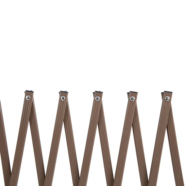 saksiristikko, levitettävä sulkuaita 35-300 cm, ihanteellinen puutarhaan, alumiini, ruskea, K103,5 cm