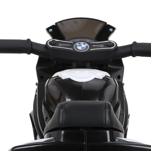 BMW S1000RR Elmotorcykel för barn - Officiellt licensierad, trehjuling, stål/PP, svart, 66x37x44 cm