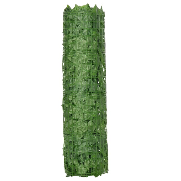 Konstgjord Häck, Mörkgrön, 300x100cm - UV-beständigt Tyg och PE, Idealisk För Balkong och Terrass