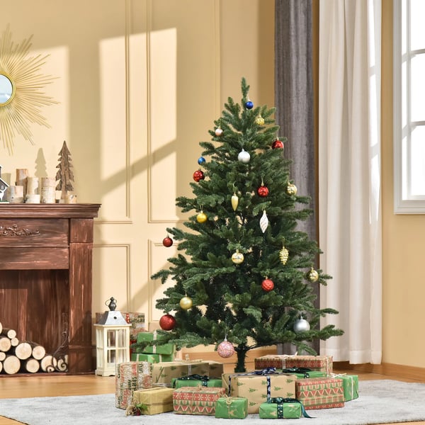 Kunstigt Juletræ 150 cm - Grønt, PVC/PE/Metal - Ø105 x 150 cm