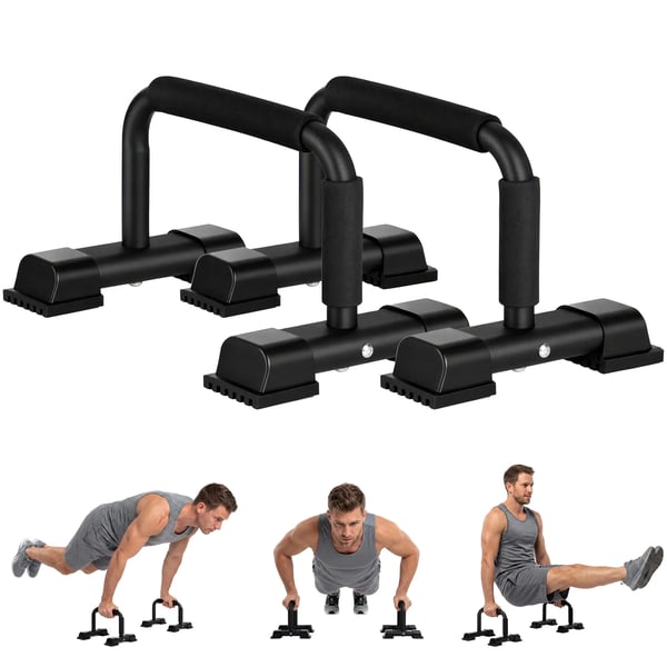 Push-up bars 2-pak skridsikre stålhåndtag til armhævelser