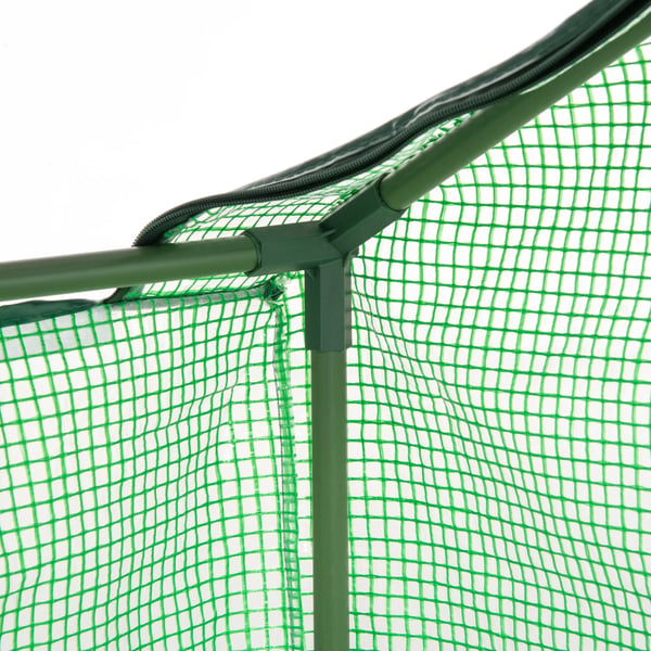 Folietunnel med fönster, Växthus för trädgården, 180x90x70 cm, Grön
