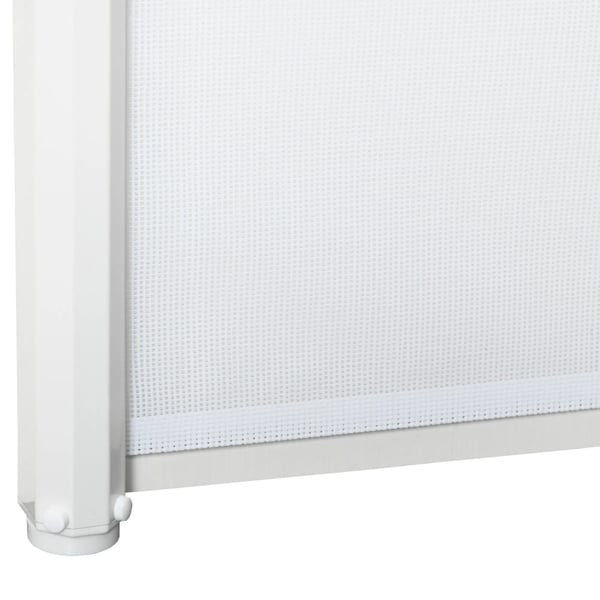 Udtrækkeligt Sikkerhedsgitter til Døre & Trapper - PVC, Metal, Hvid, 115x82,5 cm