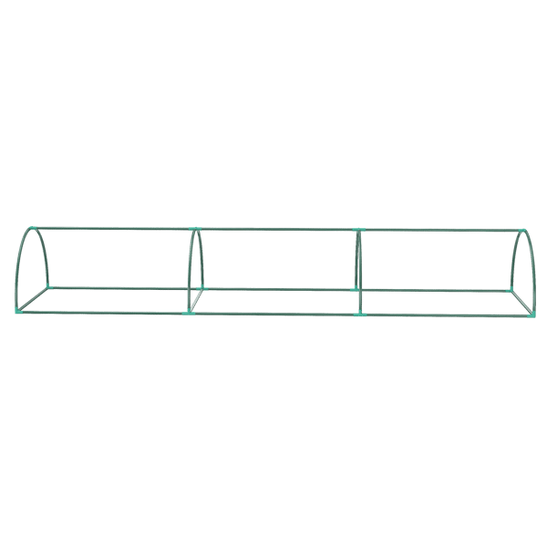 folieväxthus minitunnelväxthus med mesh-fönster, UV-beständig, PE-folie, grön, 300x80x45 cm